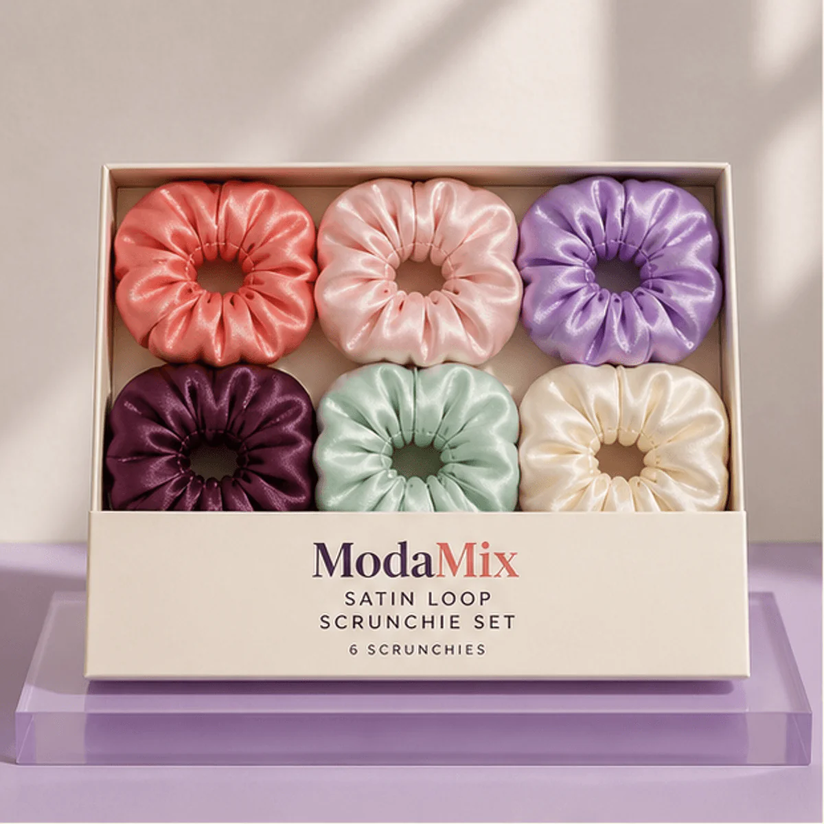 Satin Loop Scrunchie Set